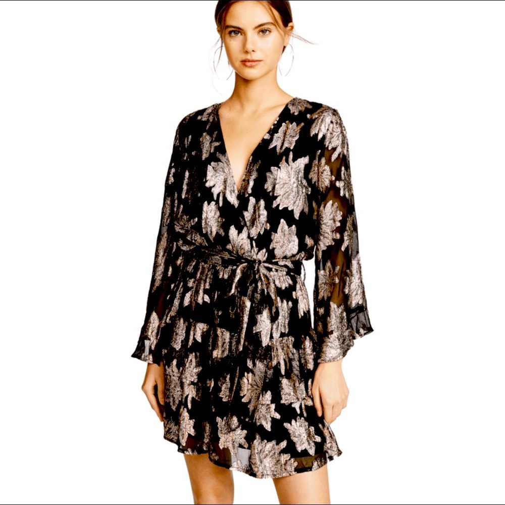 Melissa Odabash Gold Flower Dress